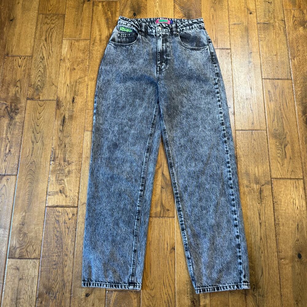 Empyre Relaxed Fit Grey Acid Wash Skater Tori Jeans Womens 6 Baggy Streetwear